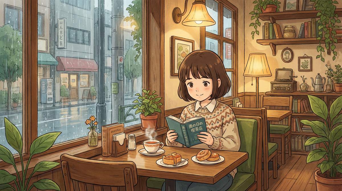 国产治愈动漫-雨天咖啡馆